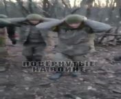 Allegedly Russians taking a Ukranian position around Kreminna. POWs, captured equipment and dead Ukrainian soldiers can be seen in this video. Russians say this video is recent, can&#39;t confirm it. from this video full fuck seen