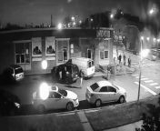 CCTV and aftermath footage of a shooting in Chicago this weekend that left 3 dead, and 1 injured &#124; The suspect, Samuel Parsons-Salas, reportedly opened fire after being asked to leave a birthday party. He was also charged with kidnapping in additionfrom chantelle parsons