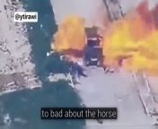 Hunting civilians with drones. A new leaked video shows zionist forces targeting a group of Palestinians travelling with a horse-drawn cart in Gaza. from sri lanka sinhala new leaked video