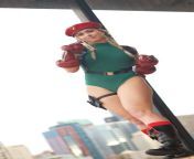 Recreation of Cammy Whites victory pose in cosplay (OliviaBettyRain - self) from victory pose trampling