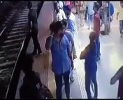 India. Slap ends with victim landing on railway tracks. Strong warning. NSFW NSFL from india aunty xxnx with using mood