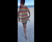 Big Booty at a Nude Beach from pimpandhost converting nude 119