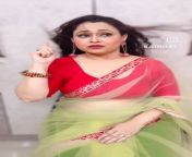 Sonalika Joshi (Madhavi Bhabhi) navel in transparent saree from madhavi serial