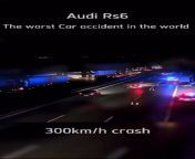 Fatal Audi RS6 crash on Autobahn from die autobahn