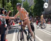 Seattle Pride Parade - Nude Adults Infront of Children from nude women infront of b