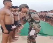 Indian army testing for fake natties( ball squeeze method) from indian short movemana sex fake nud