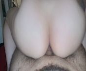 Italian girl bouncing her big white ass on some Mexican Dick from desi girl showing her big white boobs in whatsapp video call part 2