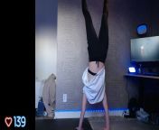Twitch streamer does a great handstand from view full screen twitch streamer jiggling tits video mp4