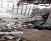 ua pov Video from a Rusian position. They show the aftermath of an artillery shell hitting their house. There is blood on the floor. from video blood on
