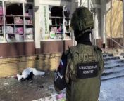 RU POV: Video of the work of the investigative committee at the site of the shelling of a civilian market in the area of Texstilschiki in Donetsk. from doggy style pov video of big ass rajasthani bhabhi mp4