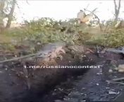 UA POV: Alleged videos from a Russian soldier: The first (12.09.23) shows him having some fun with fellow soldiers, the second (19.10.23) shows him next to a trench in which his dead comrades lie, Bakhmut area from candydoll anya 09