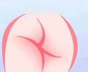 Butt animation I drew from animation pdf