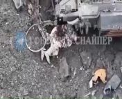 Russian solider was hiding from AFU drone from russian solider