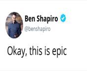 Ben Shapiro discovers the holy grail of the wet p-word. Take that liberals! from grail xxxxuya