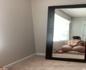 Ass shaking in front of mirror from nude selfie in front of mirror