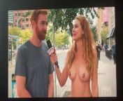 Santino being interview on Naked News, whatever that is... from mallu girl interview boss naked