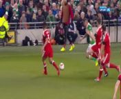 Soccer player got his leg broken during a tackle. from mcdonald magical leg broken commercial